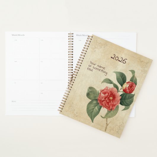 The Camellia Keeper Planner: Winter's Rose Edition プランナー手帳 (ディスプレー)