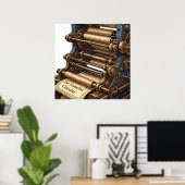 The Camelot Circular: Intricate Printing Press ポスター (ホームオフィス)