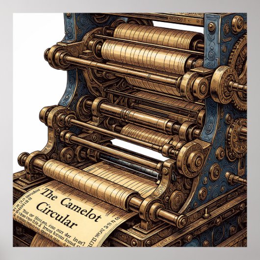 The Camelot Circular: Intricate Printing Press ポスター (正面)