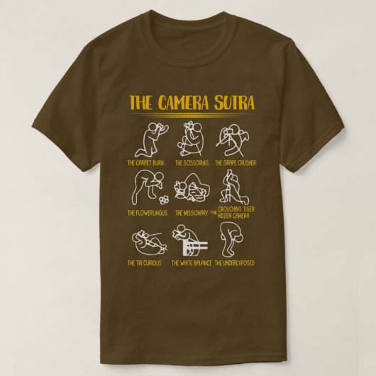 The Camera Sutra Funny Photographer Gift Tシャツ (デザイン正面)