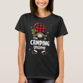 The Camping Gnome Buffalo Plaid Christmas Matching Tシャツ (正面)