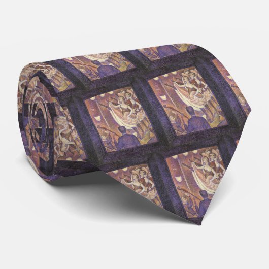 The Can Dance, Le Chahut by Georges Seurat ネクタイ (ロール)