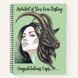 The Capricorn Lady: Premium Handcrafted Custom ノートブック