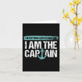 The Captain Is Always Right - Fun Boot Captain Gif カード (黄色い花)