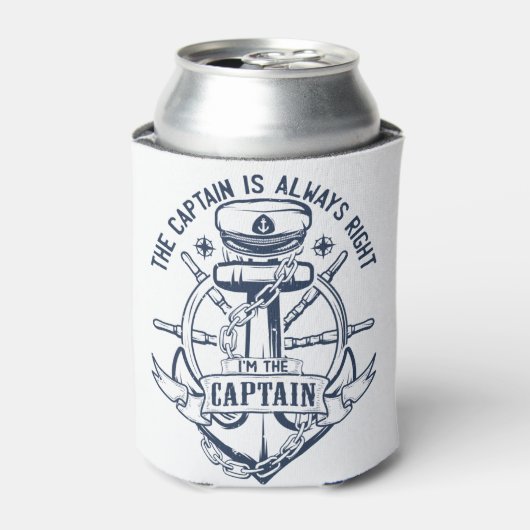 The captain is always right I'm the captain 缶クーラー (缶正面)