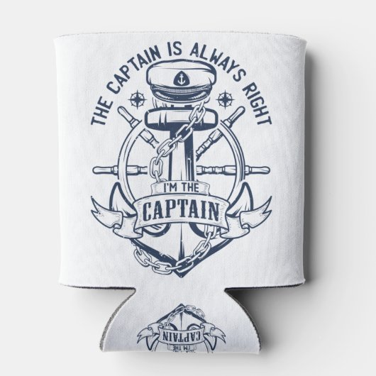The captain is always right I'm the captain 缶クーラー (裏面)