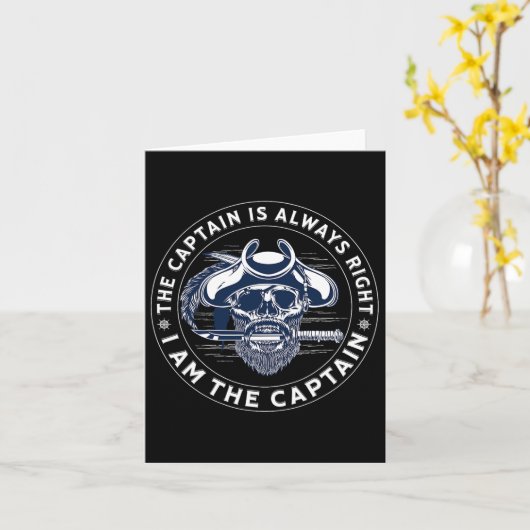 The Captain Is Always Right I'm The Captain - Pira カード (黄色い花)