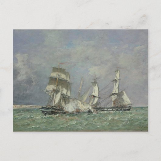 The Capture of the 'Petit Rodeur', 1878 (caの油) ポストカード (正面)