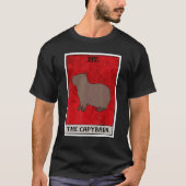 The Capybara Tarot Card Semi Aquatic Big Rodent Ca Tシャツ (正面)