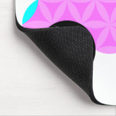 The Car Of Life - Sacred Shapes A3.Pink. マウスパッド (コーナー)