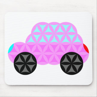 The Car Of Life - Sacred Shapes A3.Pink. マウスパッド