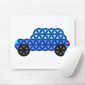 The Car Of Life - Sacred Shapes B1,Blue. マウスパッド (マウス)