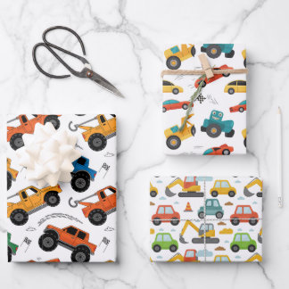 The Car series - Kids wrapping paper ラッピングペーパーシート