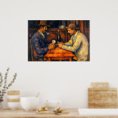 The Card Players by Paul Cezanne ポスター (キッチン)