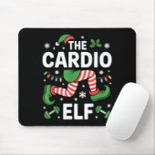 The Cardio Elf Funny Fitness Christmas Gym Workout マウスパッド (マウス)