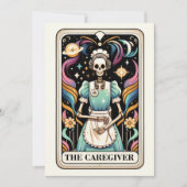 The Caregiver Tarot Card Mother's Day Skeleton カード (正面)