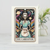 The Caregiver Tarot Card Mother's Day Skeleton カード (スタンド正面)