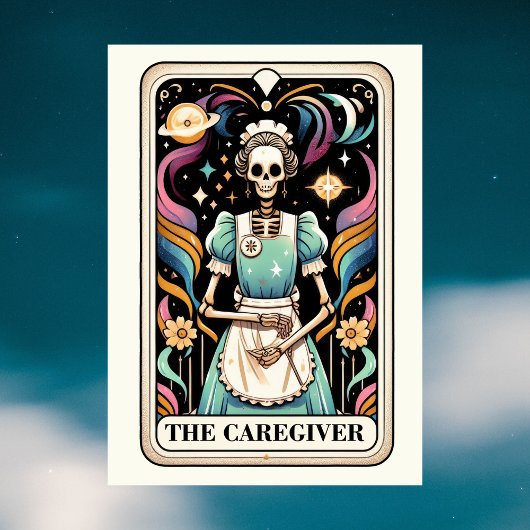The Caregiver Tarot Card Mother's Day Skeleton カード
