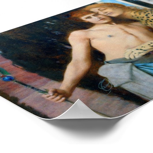 The Caresses, Fernand Khnopff ポスター (角)