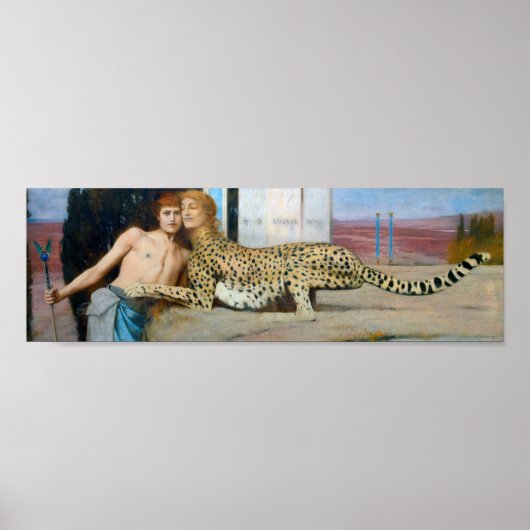 The Caresses, Fernand Khnopff ポスター (正面)