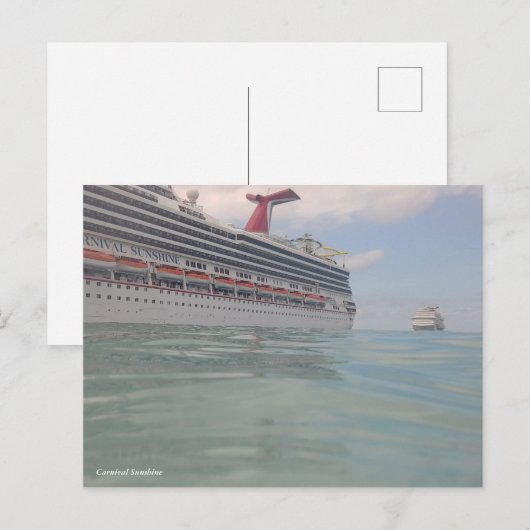 The Carnival Sunshine ポストカード (正面/裏面)