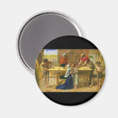 The Carpenter's Shop by John Everett Millais マグネット (正面/裏面)