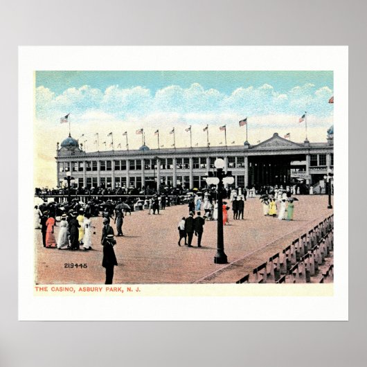 The Casino Boardwalk, Asbury Park, NJ, ポスター (正面)