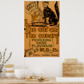 The Cat and the Canaryヴィンテージ1940 WPAポスター ポスター (キッチン)