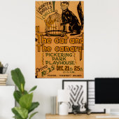 The Cat and the Canaryヴィンテージ1940 WPAポスター ポスター (ホームオフィス)