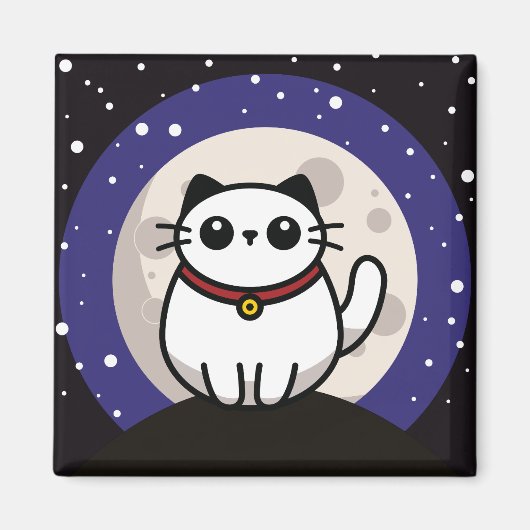 The Cat and The Moon 2025 マグネット (正面)