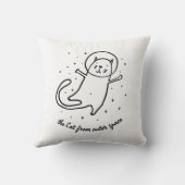 The Cat From Outer Space Decorative クッション (裏面)