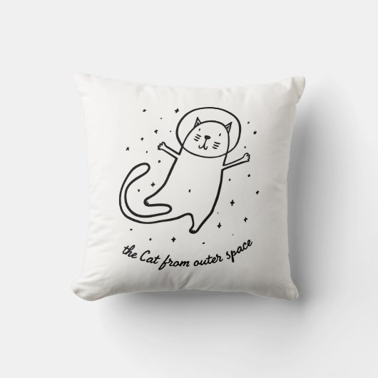 The Cat From Outer Space Decorative クッション (正面)