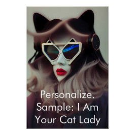 The Cat Lady (Customizable) ポスター