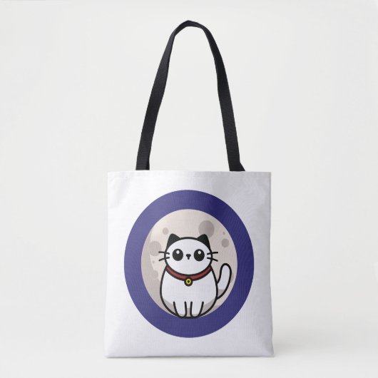 The Cat on The Moon Bag トートバッグ (正面)