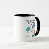 The Cat Says More" セラミック コーヒー  マグカップ (正面右)