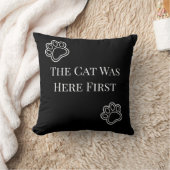 The Cat Was Here First Minimalist Pillow クッション (ブランケット)