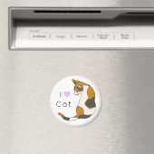 The cat which turns around　(tortoise-shell cat) マグネット (インサイチュ (食洗機))