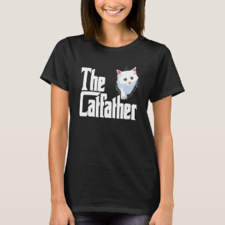 The Catfather Fathers Day Cat Dad Pet Owner Tシャツ