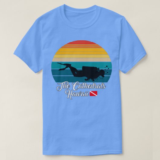 The Cathedrals Hawaii Diving Tシャツ (デザイン正面)