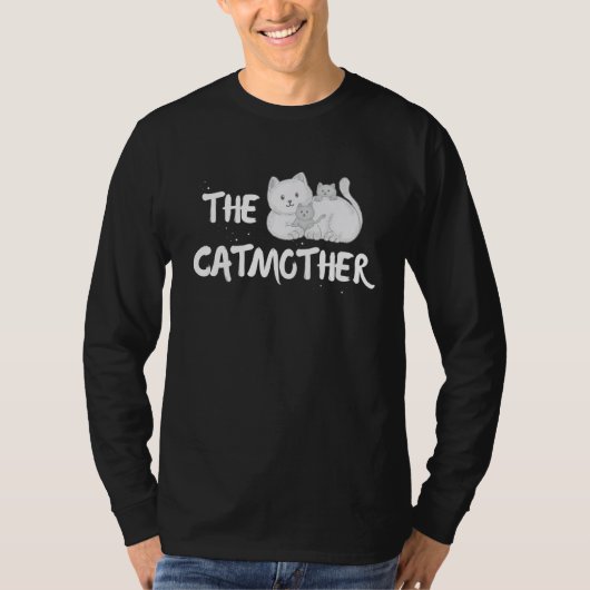 The Catmother Funny Cute Cat Mother Mom Kitty Momm Tシャツ (正面)