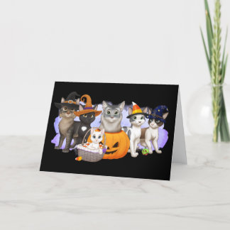 The Cats and Crew Halloween Card 5" x 7" シーズンカード