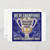 The Cats - Champions 2009 ポストカード (正面/裏面)