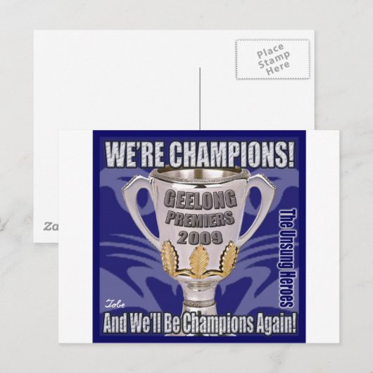 The Cats - Champions 2009 ポストカード (正面/裏面)