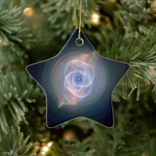 The Cat's Eye Nebula Starの写真 セラミックオーナメント (ツリー)