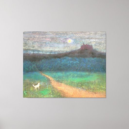 The Cat's Midnight Journey キャンバスプリント (正面)