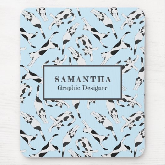 The Cats of cadstudios My Planner Baby Blue マウスパッド (正面)