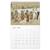 The Cats of Louis Wain 2026 Single Page カレンダー (1月 2027)