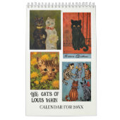 The Cats of Louis Wain 2026 Single Page カレンダー (カバー)