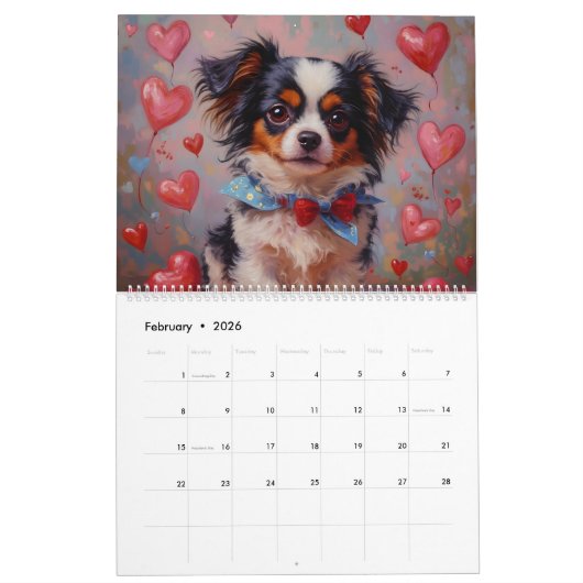 The Cavalier 12 Month Calendar カレンダー (2月 2026)