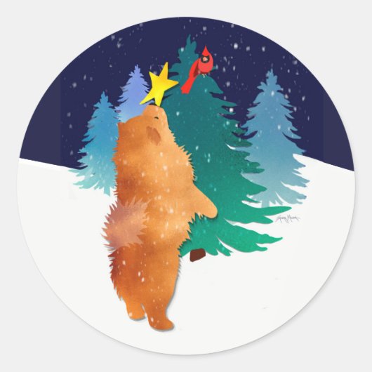 The Cealical Chowのステッカー ラウンドシール (正面)